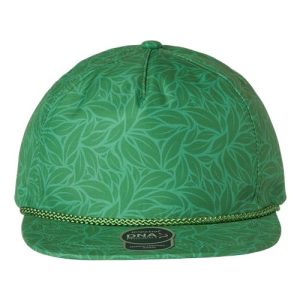 The Aloha Rope Cap - Green Floral