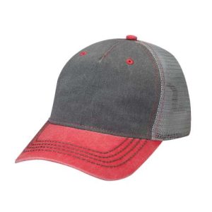Endeavor Cap - Charcoal/ Red/ Grey