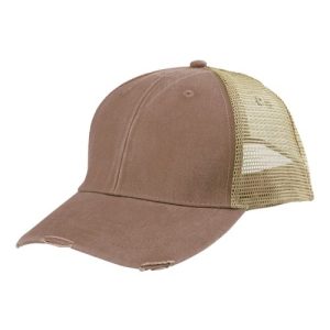 Ollie Distressed Cap - Mississippi Mud/ Tan