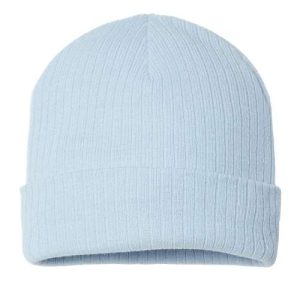 Sustainable Rib Cuffed Beanie - Light Blue