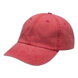Optimum Pigment-Dyed Dad Hat - Red