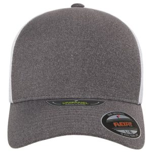 Unipanel™ Trucker Cap - Melange Heather/ White