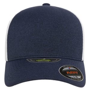 Unipanel™ Trucker Cap - Melange Navy/ White