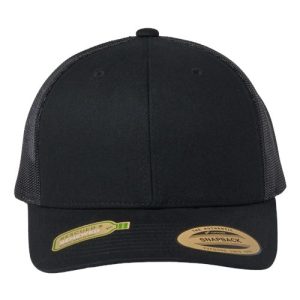 Sustainable Retro Trucker Cap - Black