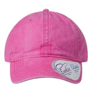 Women's Pigment-Dyed with Fashion Undervisor Cap - Rose/ Polka Dots