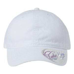 Women's Pigment-Dyed with Fashion Undervisor Cap - White/ Floral