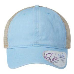 Women's Washed Mesh-Back Cap - Cashmere Blue/ Floral