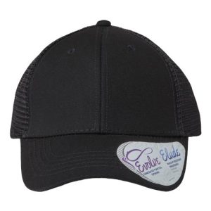 Women's Modern Trucker Cap - Black/ Black