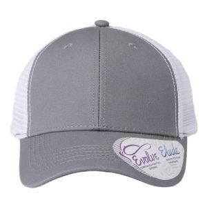 Women's Modern Trucker Cap - Grey/ White