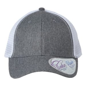 Women's Modern Trucker Cap - Heather Grey/ White