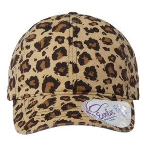 Women's Garment-Washed Fashion Print Cap - Leopard