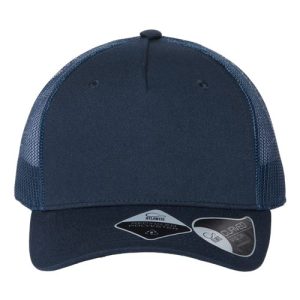 Sustainable Five-Panel Trucker Cap - Navy/ Navy