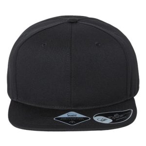 Sustainable Flat Bill Cap - Black