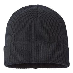 Sustainable Cuffed Beanie - Black