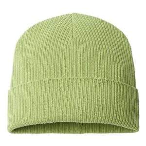 Sustainable Cuffed Beanie - Leaf Green