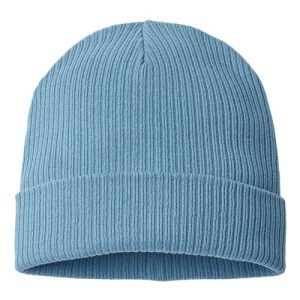 Sustainable Cuffed Beanie - Light Avio Blue