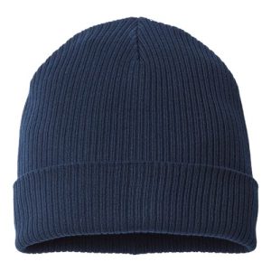 Sustainable Cuffed Beanie - Navy