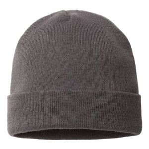 USA-Made 12" Cuffed Beanie - Iron Grey