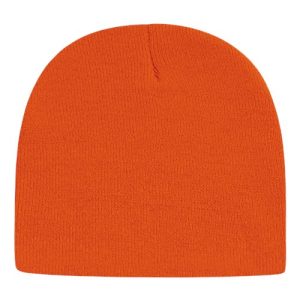 USA-Made 8 1/2" Beanie - Deep Orange