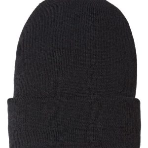 USA-Made Sustainable Cuffed Beanie - Black