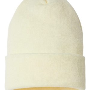 USA-Made Sustainable Cuffed Beanie - Ivory