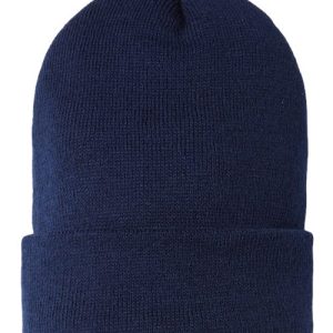 USA-Made Sustainable Cuffed Beanie - Navy