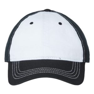 Relaxed Golf Dad Hat - White/ Black