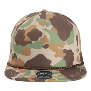 The Aloha Rope Cap - Frog Skin Camo/ Brown