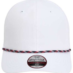The Wingman Cap - White/ Navy/ White/ Red