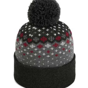 The Baniff Cuffed Beanie - Black Heather