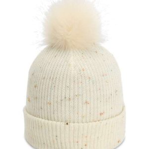 The Montage Pom Cuffed Beanie - Putty