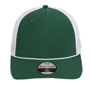 The Night Owl Performance Rope Cap - Forest/ White