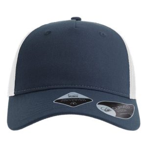 Sustainable Five-Panel Trucker Cap - Navy/ White