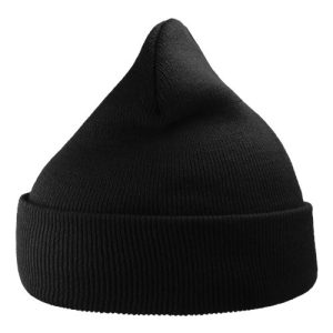 Sustainable 12" Knit Beanie - Black