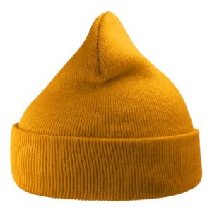 Sustainable 12" Knit Beanie - Mustard Yellow