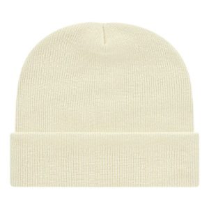 USA-Made 12" Cuffed Beanie - Ivory