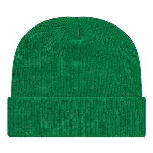 USA-Made 12" Cuffed Beanie - True Kelly Green