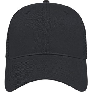 X-tra Value Polyester Trucker Cap - Black/ Black