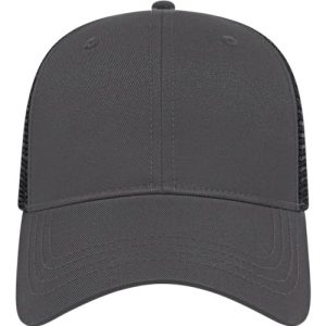 X-tra Value Polyester Trucker Cap - Charcoal/ Black