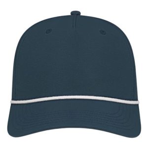 Athletic Rope Cap - Dark Blue/ White