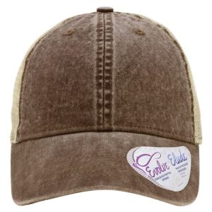 Women's Washed Mesh-Back Cap - Chocolate/ Fawn/ Khaki