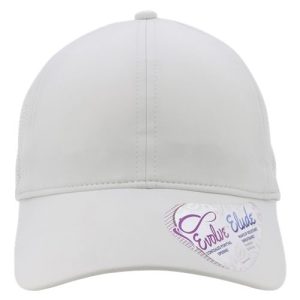 Women's Perforated Performance Cap - Light Grey/ Snow Leopard
