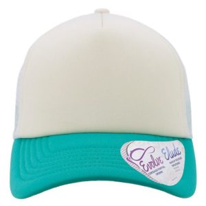 Women's Foam Trucker Cap - Ivory/ Jade/ White/ Swirl