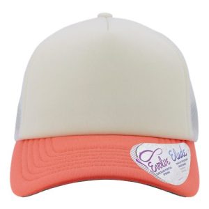 Women's Foam Trucker Cap - Ivory/ Sherbert/ White/ Floral