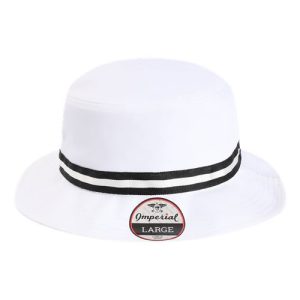 The Oxford Performance Bucket Hat - White/ Black