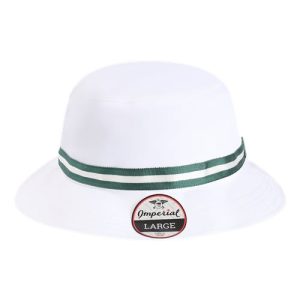 The Oxford Performance Bucket Hat - White/ Green