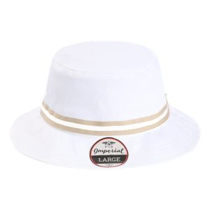 The Oxford Performance Bucket Hat - White/ Khaki