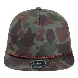 The Aloha Rope Cap - Frog Skin Camo/ Green