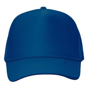 Foam Mesh-Back Trucker Cap - Royal/ Royal