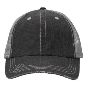 Contrast Stitch Cap - Black/ Grey